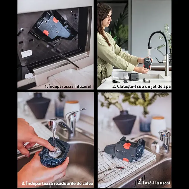 Espressor automat De’Longhi Magnifica Evo ECAM 290.31.SB, 1450 W, 5 tipuri de bauturi, 15 bari, Negru argintiu - Studiocasa.ro