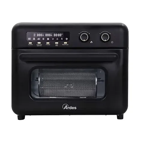 Airfryer si Cuptor hybrid multifunctional Ardes, ARFRYA02 , 30L, 9 functii, Rotisor, Functie paine, Functie deshidratare, Dezghetare, Dospire, 2000 W, negru