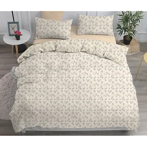 Cearceaf de pat cu elastic 2 persoane 160x200+25 cm Studio Casa-Butterfly Bumbac