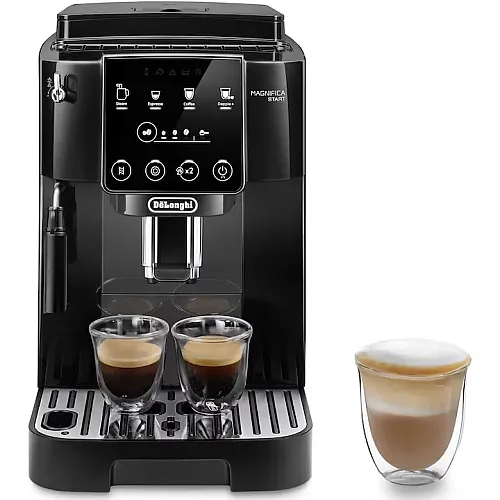 Espressor automat De’Longhi Magnifica Start Ecam 220.21.GB, 1,8l, 15 Bar, 5 tipuri de bauturi, 1450W, Negru/gri