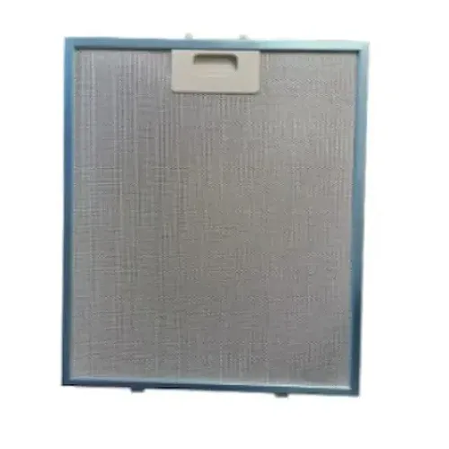 Filtru aluminiu antigrasime pentru hota decorativa Napoli Studio Casa, 32 x 23 cm, Argintiu
