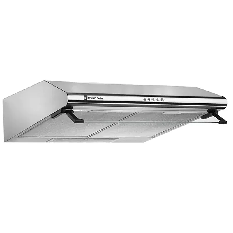 Pachet Aragaz clasic 4 arzatoare gaz Studio Casa Marco Cuptor gaz, 57 x 57 cm si Hota clasica 60 cm, 2 motoare, Rotisor, Ventilator, Grill gaz, Aprindere electrica, Gratare fonta, Negru - Studiocasa.ro