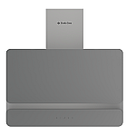 Hota decorativa Studio Casa Dual Plane Grey, 60 cm, 1 Motor Tubo, Putere de absorbtie 400 m3/h, Metal si sticla gri