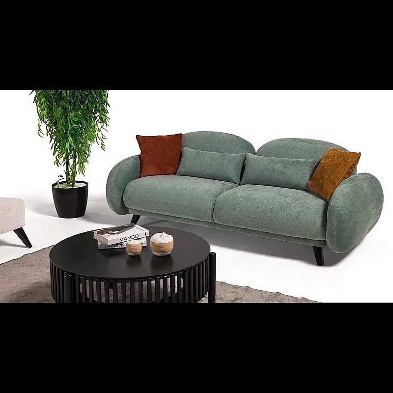 Canapea Keops 3 locuri cu spatar reglabil, Menta - Studiocasa.ro