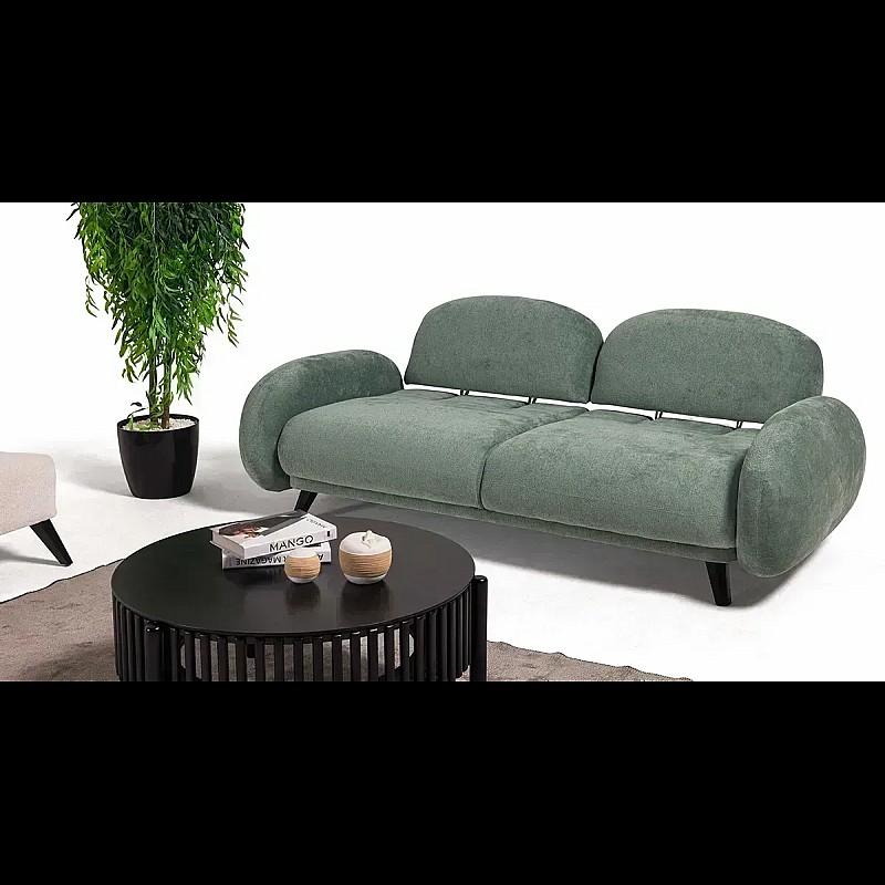 Canapea Keops 3 locuri cu spatar reglabil, Menta - Studiocasa.ro