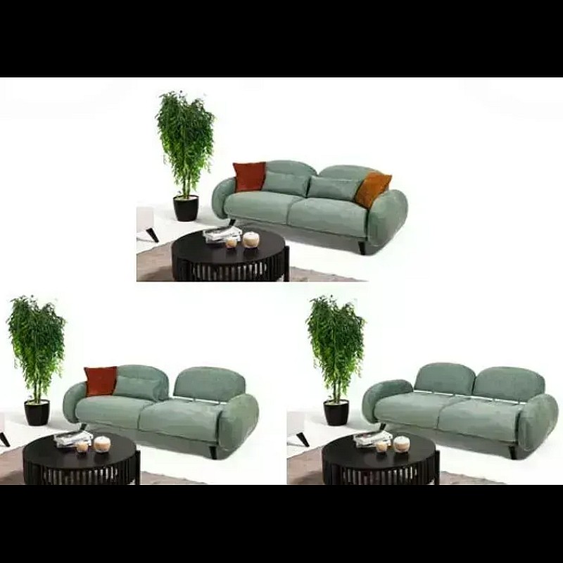 Canapea Keops 3 locuri cu spatar reglabil, Menta - Studiocasa.ro