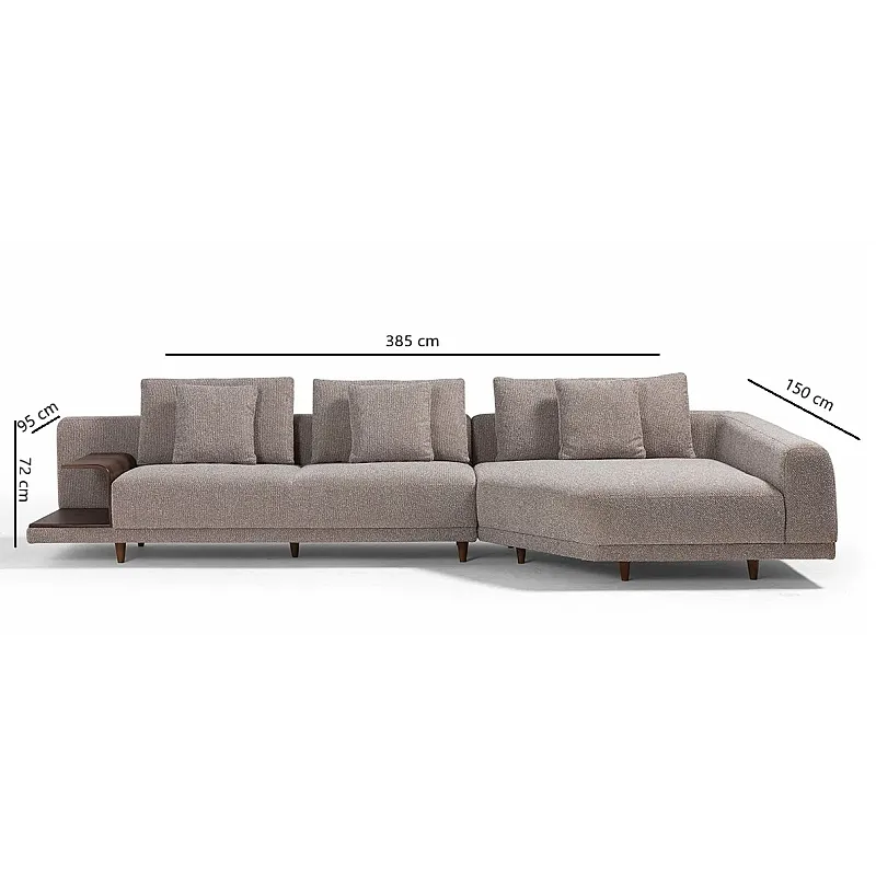 Coltar Lima 4 locuri cu masuta incorporata, Studio Casa, Bej - Studiocasa.ro