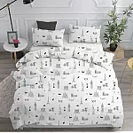 Set 2 piese fete perna 50x70 cm Studio Casa City Mix Cyt Bumbac