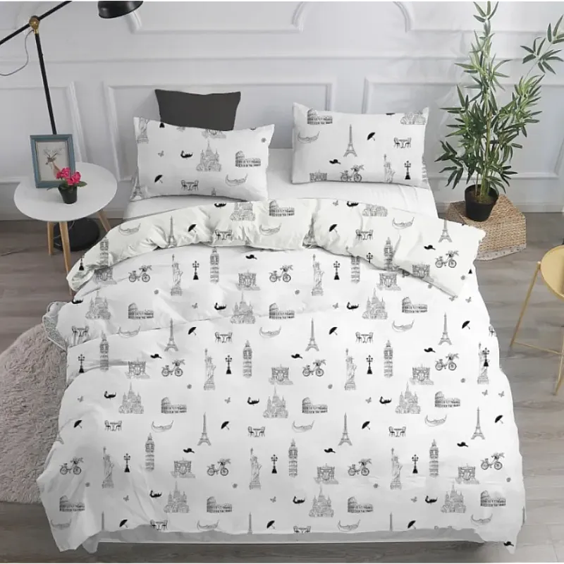 Set 2 piese fete perna 50x70 cm Studio Casa City Mix Cyt Bumbac