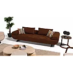 Canapea Venice 3 locuri cu spatar reglabil, Studioa Casa, Maro ciocolatiu - Studiocasa.ro