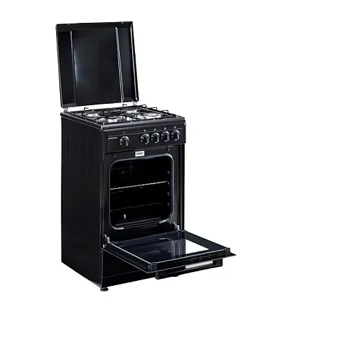 Aragaz clasic Studio Casa Viva Galaxy 4G 50/55 cm Negru, 4 arzatoare gaz, Cuptor gaz, Negru