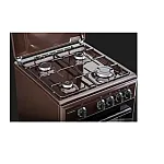 Pachet Aragaz clasic Studio Casa Viva Galaxy 4G 50/55 cm Brown si Hota clasica 2 motoare, 4 arzatoare gaz, Cuptor gaz, Maro - Studiocasa.ro