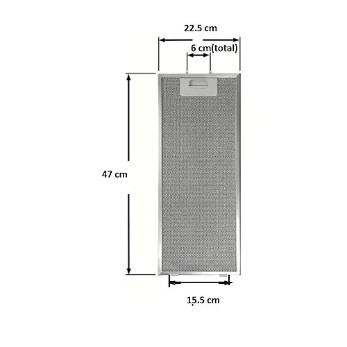 Filtru aluminiu antigrasime pentru Hota decorativa rustica Studio Casa Rustik Wood 60 cm