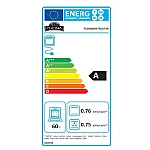 Pachet cuptor electric și plită gaz incorporabile Nuova Cucina Retro Black Star, 60 l, 4 arzătoare, negru - Studiocasa.ro