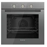 Pachet cuptor electric incorporabil si plita gaz Duo Parma Glass Classic Grey Studio Casa, 6 functii, Ventilator, Timer mecanic, Sticla gri