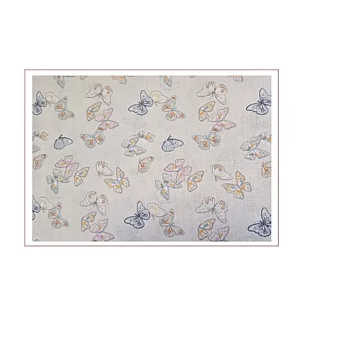Cearceaf de pat cu elastic 2 persoane 160x200+25 cm Studio Casa-Butterfly Bumbac