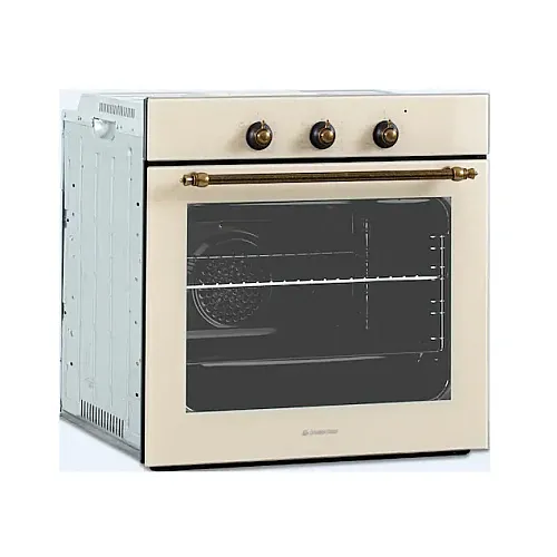 Cuptor electric incorporabil rustic Studio Casa Viva Parma Glass Beige, 8 functii, Ventilator, Grill, Clasa A, Sticla beige