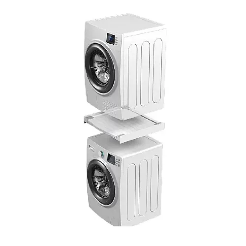 Kit universal de suprapunere a masinii de spalat si a uscatorului de rufe + suport retractabil, Meliconi, TORRE DRY