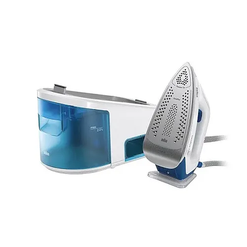 Statie de calcat BRAUN CareStyle 3 Pro IS3157BL, 2400W, 460g/min, 2l, talpa Eloxal, alb-albastru