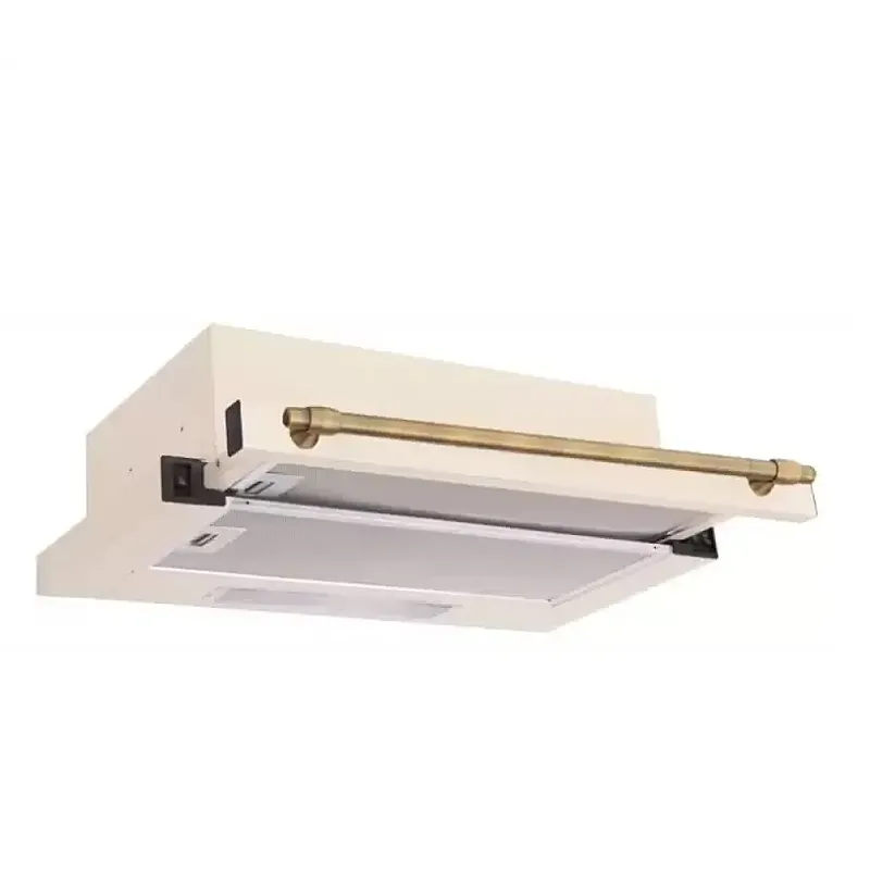 Pachet Aragaz rustic 4 arzatoare gaz, Cuptor pe gaz, 60x60cm, Studio Casa SIERRA VIVA , Rotisor, Grill gaz, Ventilatie Turbo + Hota incorporabila telescopica, 60 cm, Studio Casa Lean Retro - Studiocasa.ro