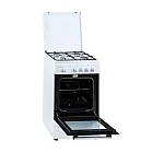 Pachet Aragaz clasic Studio Casa Viva Galaxy 4G 50/55 cm White si Hota clasica 2 motoare, 4 arzatoare gaz, Cuptor gaz, Alb - Studiocasa.ro