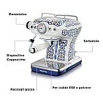 Espressor Ariete, Vintage 1389A, 850W, 15Bar, Positano - Studiocasa.ro