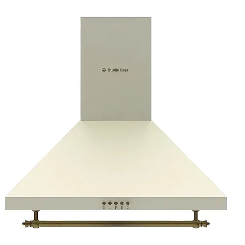 Hota decorativa rustica, 60 cm, Studio Casa Onda Beige Retro, 1 Motor Turbo, 3 viteze