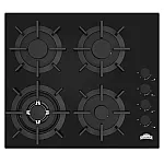 Pachet Cuptor electric incorporabil Studio Casa Ambra Nero FE808, 8 functii, Ventilator, Timer digital, 80 l, Grill electric, Clasa energetica A, Sticla neagra + Plită pe gaz incorporabilă Nuova Cucina, 60cm, 4 arzătoare, Wok, sticlă neagră - Studiocasa.r