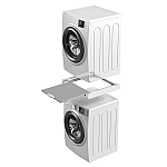 Kit universal de suprapunere a masinii de spalat si a uscatorului de rufe + suport retractabil, Meliconi, TORRE PRO L60