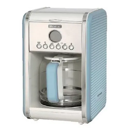 Cafetiera Ariete 1342 Vintage, 4-12 cesti, Display LCD, Crem / Bleu