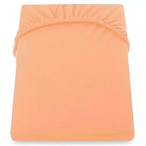 Cearceaf De Pat Cu Elastic 160*200+25 Cm  Yuny  Mally Home – 100%Bbc - Orange