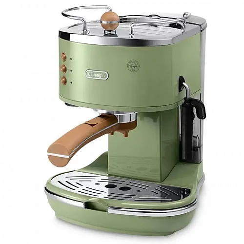 Espressor manual DeLonghi Vintage ECOV311.GR, 1100W, 15 bar, 1.4 l, Verde
