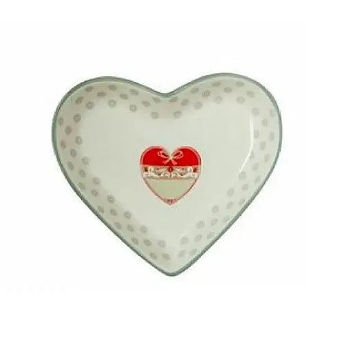 Farfurie in forma de inima Tognana, Dolce Casa Country Love, 20 x 22 cm