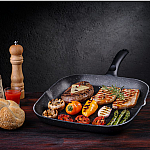 Tigaie grill aluminiu Studio Casa - Pepita Granit - 28x28cm - GPMBS2851