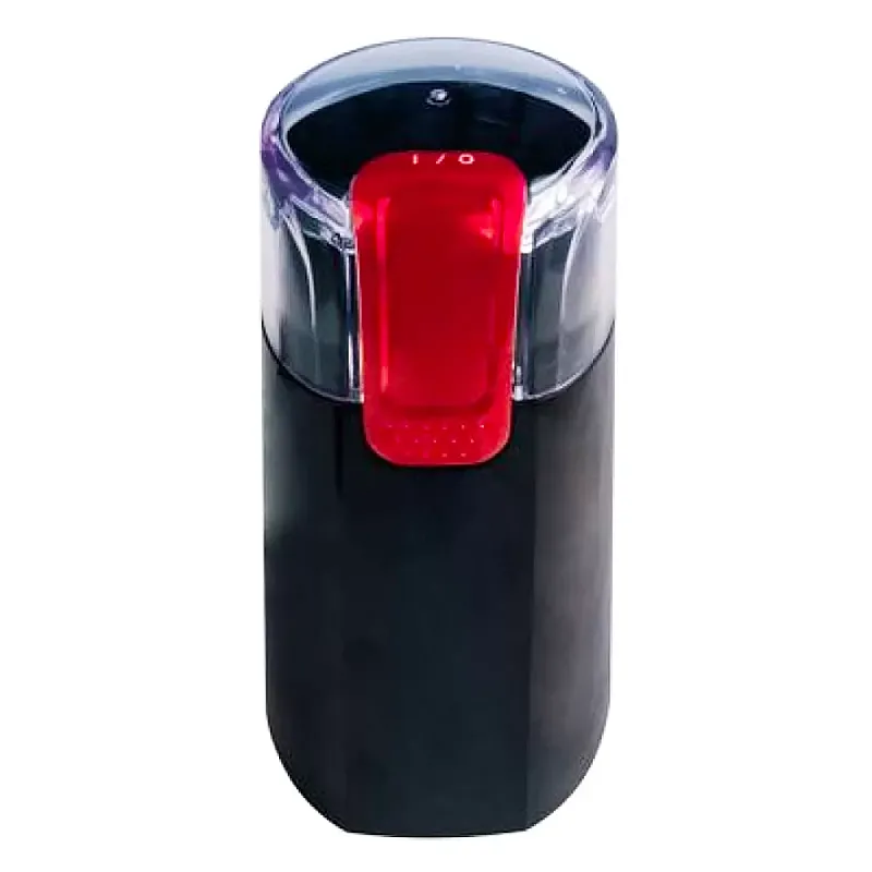 Rasnita de cafea Studio Casa CG9101B18 Miss Crush , 150 W, 30 g, lame inox, Negru/ Rosu