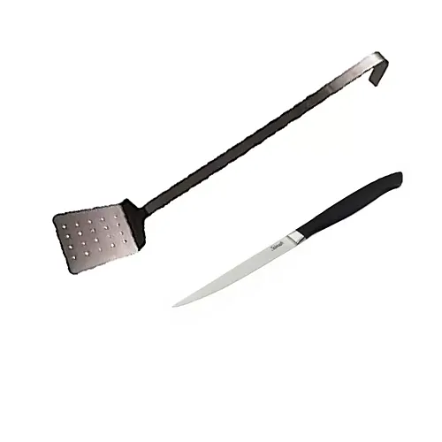 Set - Spatula Fiorentina 52Cm,  Inox + Cutit Zimtat Ptr Friptura 11.8Cm, Inox - Salvinelli
