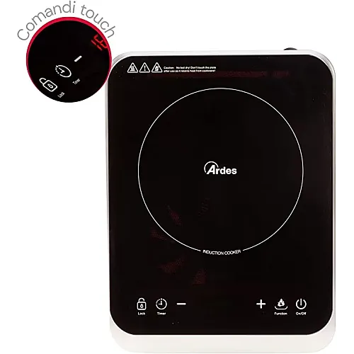 Plita inductie vitroceramica Kookie One Ardes , AR1F601, 2000 W , Negru