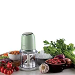 Tocator Ariete Vintage 438/04, Inox, 600ml, 400W, 2 viteze, 4 lame, Cream/Green