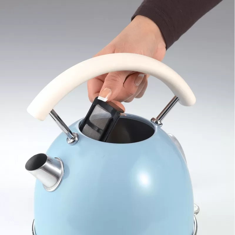 Cana electrica Ariete, Vintage 2877,1.7 l, 2000 W, Crem / Bleu