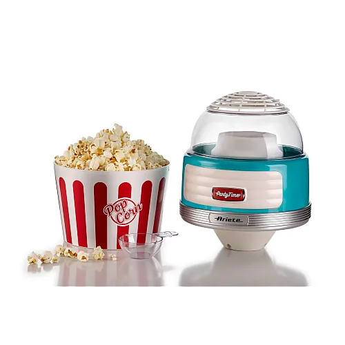 Aparat Popcorn Xl Party Time 2957 Ariete, 1100W, 60 Gr, Blue