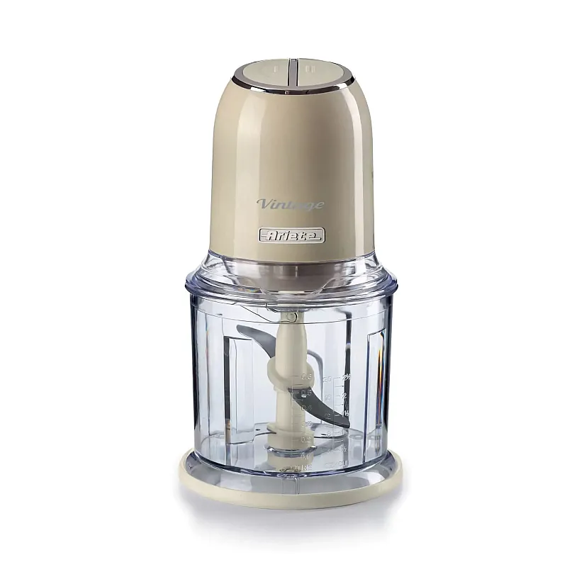 Tocator Ariete Vintage 438/03, Inox, 600ml, 400W, 2 viteze, 4 lame, Cream/Beige