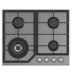 Pachet cuptor electric incorporabil si plita gaz Duo Parma Glass Classic Grey Studio Casa, 6 functii, Ventilator, Timer mecanic, Sticla gri