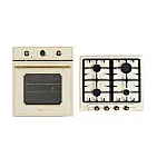 Cuptor Electric Toscana Fe660Avena+Plita Toscana Pg660Avena