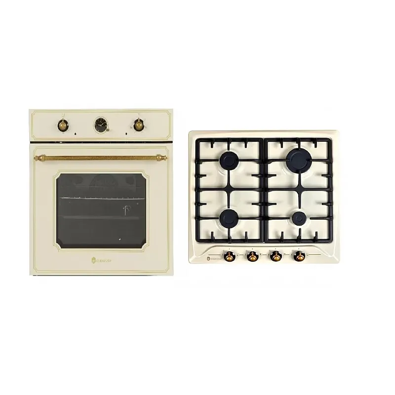 Cuptor Electric Toscana Fe660Avena+Plita Toscana Pg660Avena