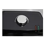 Grill electric Studio Casa Panini & Grill SC2128, tava scurgere detasabila, 2000 W, deschidere mare, termostat, Negru/Argintiu