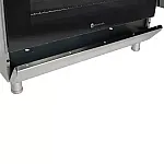 Pachet Aragaz clasic 5 arzatoare gaz, Cuptor gaz, 90x60cm, Studio Casa, FE9060 Inox, Grill, Rotisor, Aprindere electrica+Hota Decorativa 90 Cm, Kaminox90, 1 Motor Turbo , Studio Casa