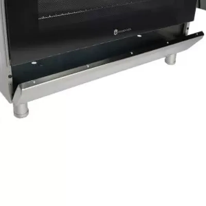 Pachet Aragaz clasic 5 arzatoare gaz, Cuptor gaz, 90x60cm, Studio Casa, FE9060 Inox, Grill, Rotisor, Aprindere electrica+Hota Decorativa 90 Cm, Kaminox90, 1 Motor Turbo , Studio Casa