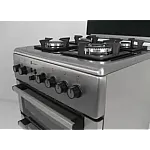 Aragaz mixt 4 arzatoare gaz, 2 cuptoare: Cuptor electric + Cuptor gaz, 60x60cm, Studio Casa Duetto FM60/60 cm., Ventilator, Aprindere electrica, Inox/ Sticla neagra
