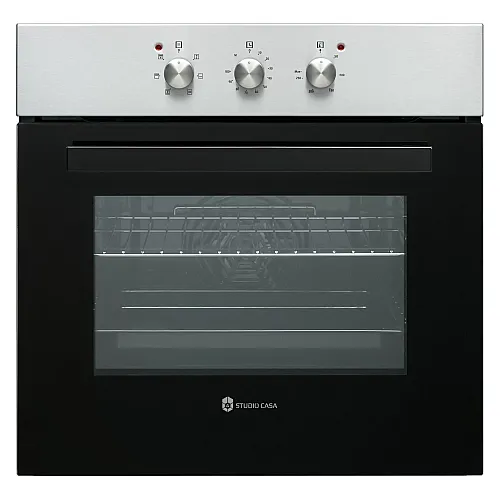 Cuptor Electric Incorporabil , Studio Casa Roma Clasic, Inox, 65L, 6 Functii, Timer Mecanic, Ventilator, Termostat, Clasa A