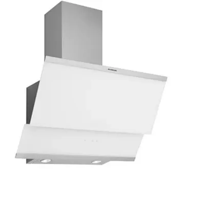 Hota Decorativa Studio Casa Moderna Turbo Wh 60 Cm, Sticla Cu Rama De Inox , Putere De Absorbtie 381 M3/H, Alb